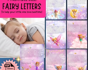 7 Night Fairy Letter Sleep Bundle, Printable Bedtime Letters for Kids, Magical Fairy Sleep Routine, Kids Sleep Aid, Instant Downloadable PDF