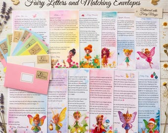 12 Printed Personalized Fairy Letters + Envelopes Delivered to Your Door | Kids Magical Fairy Mail