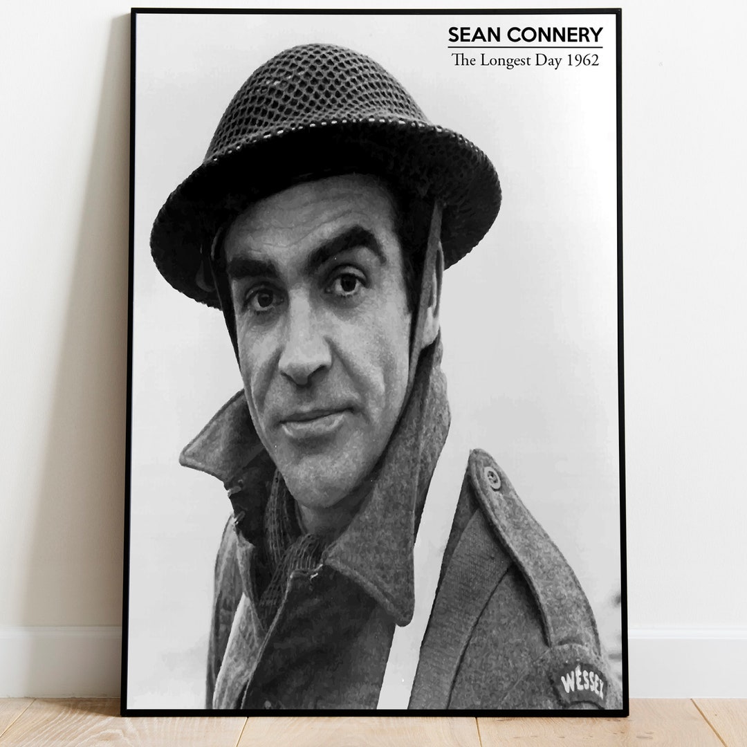 Sean Connery in the Longest Day 1962 British Iconic Actor A3 Etsy