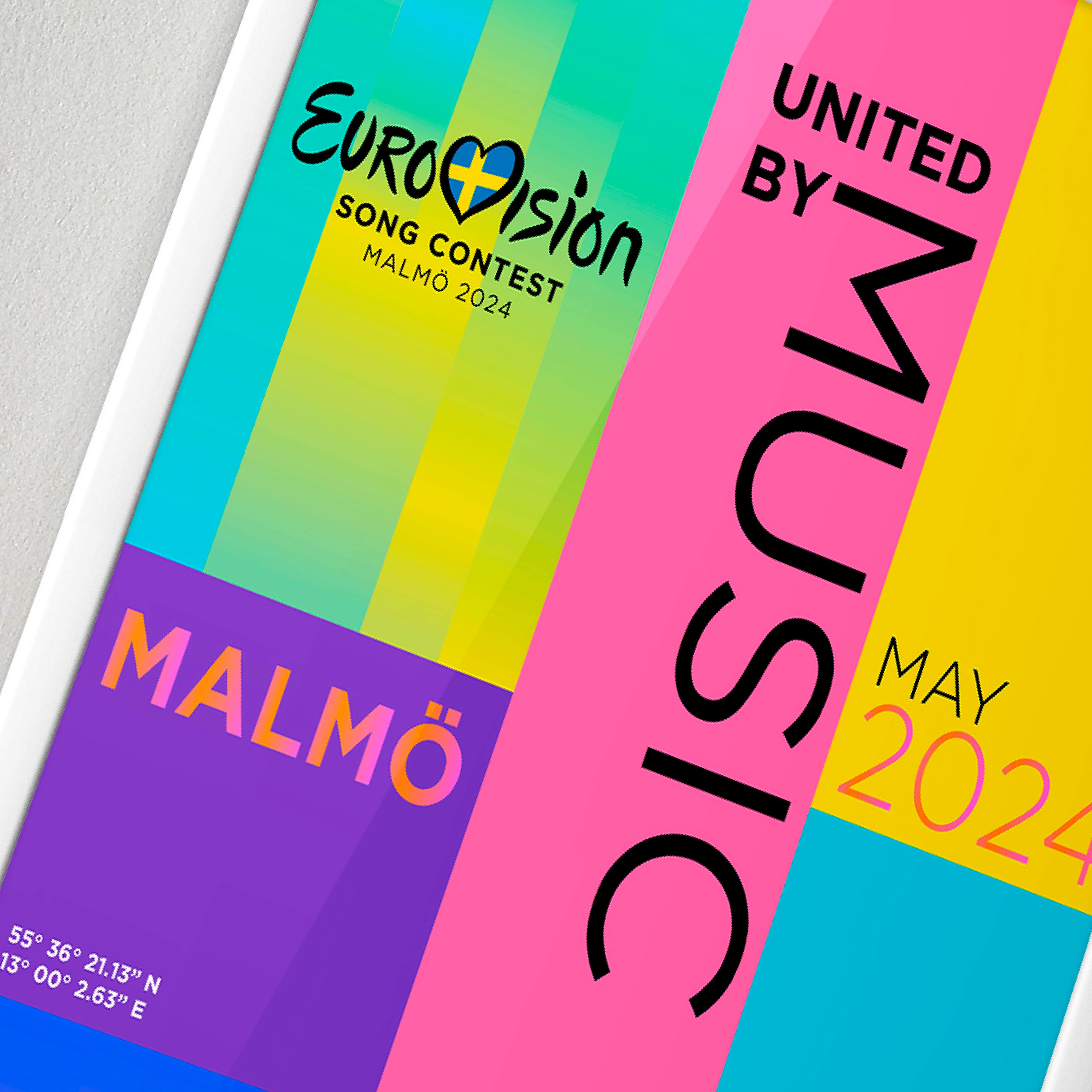 Eurovision Gift Poster Eurovision Wall Art Eurovision Party May 2024