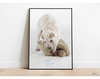 Personalised Pet Vector Art A3 Wall Art Poster | Digital Download