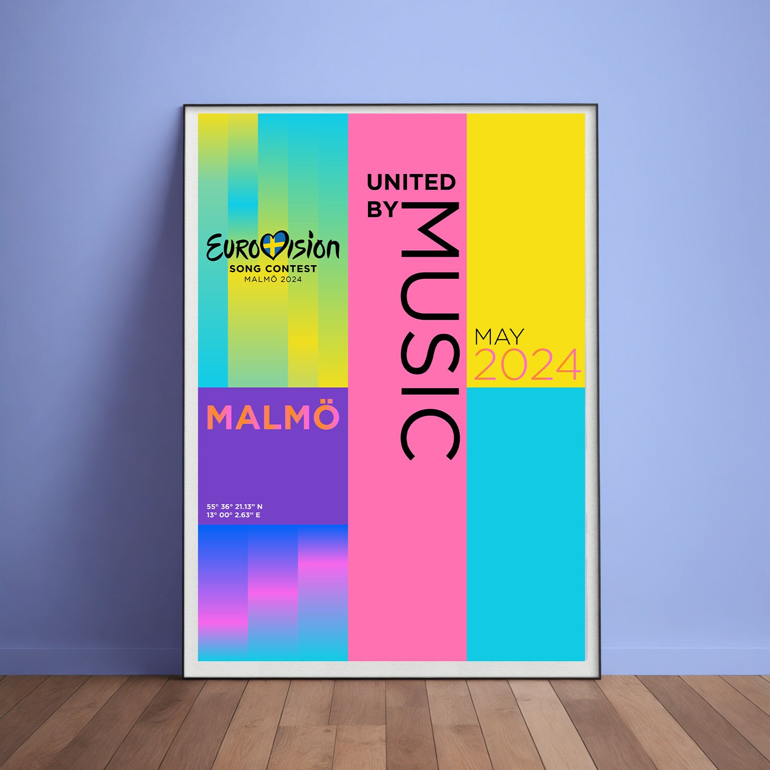 Eurovision Gift Poster Eurovision Wall Art Eurovision Party May 2024