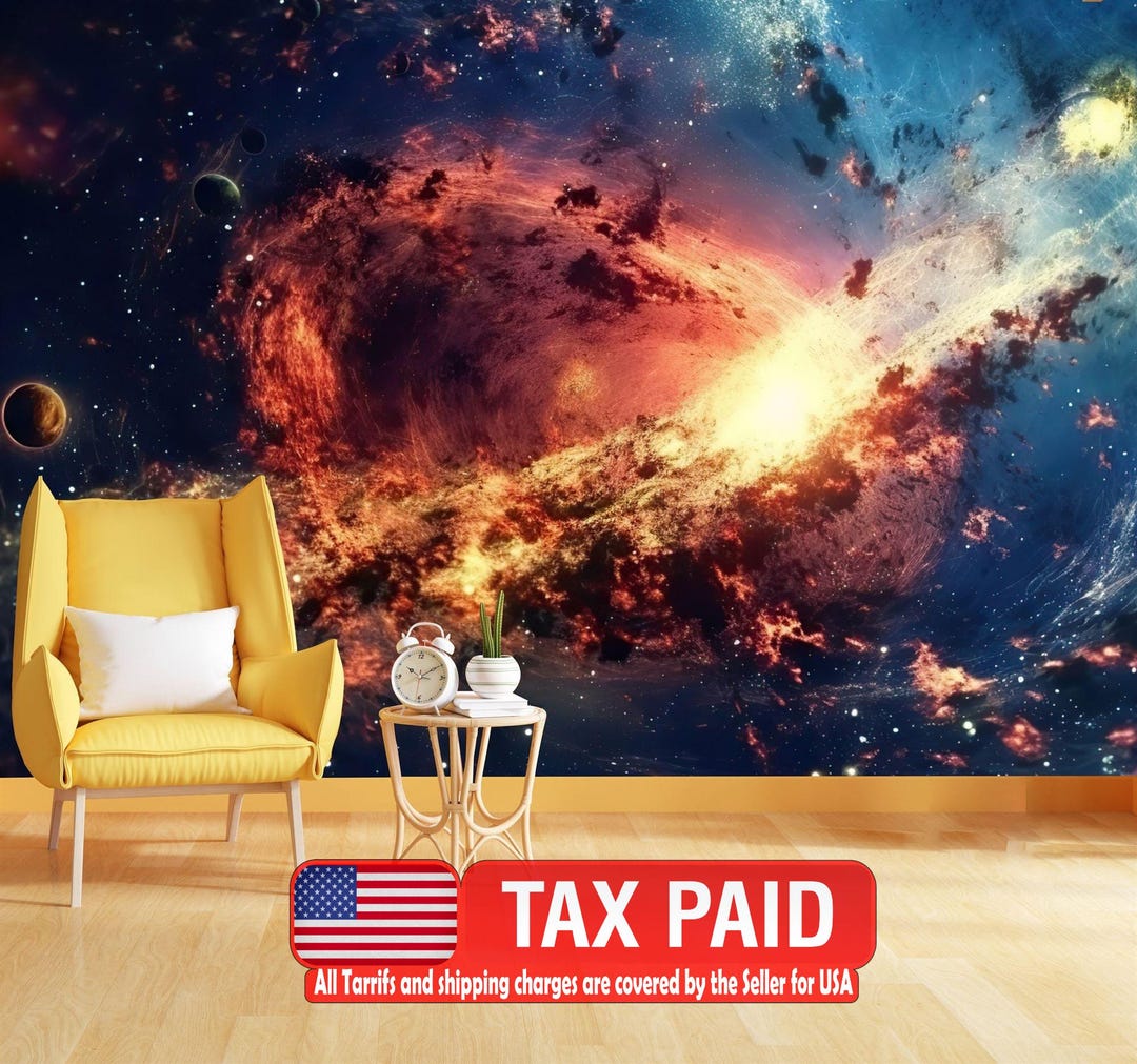 Galaxy Stars Wall Decal, Peel and Stick Outer Space Mural - Etsy