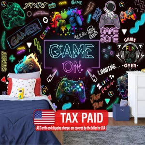 Spielzimmer Tapete Wandbild, Schälen und Stick, Kinderzimmer Dekor