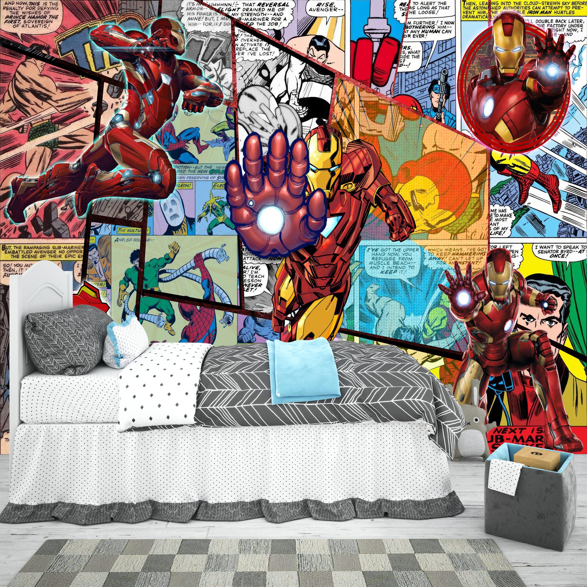 Superhero Comic Wallpaper Mural, Kids Room Decor, Peel and Stick - Etsy