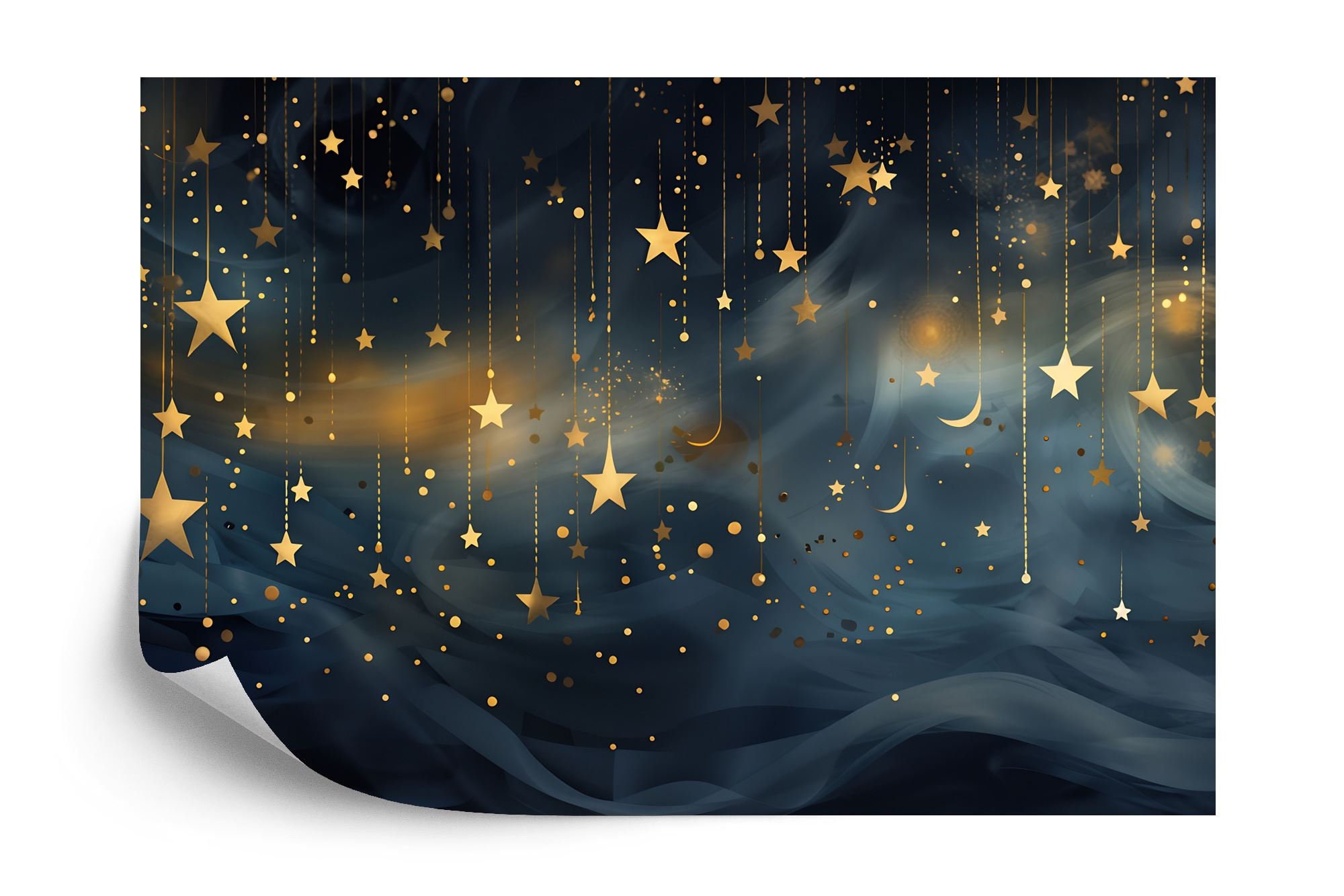 Night Sky Stars Wallpaper Mural | Easy-install Peel and Stick Wall ...