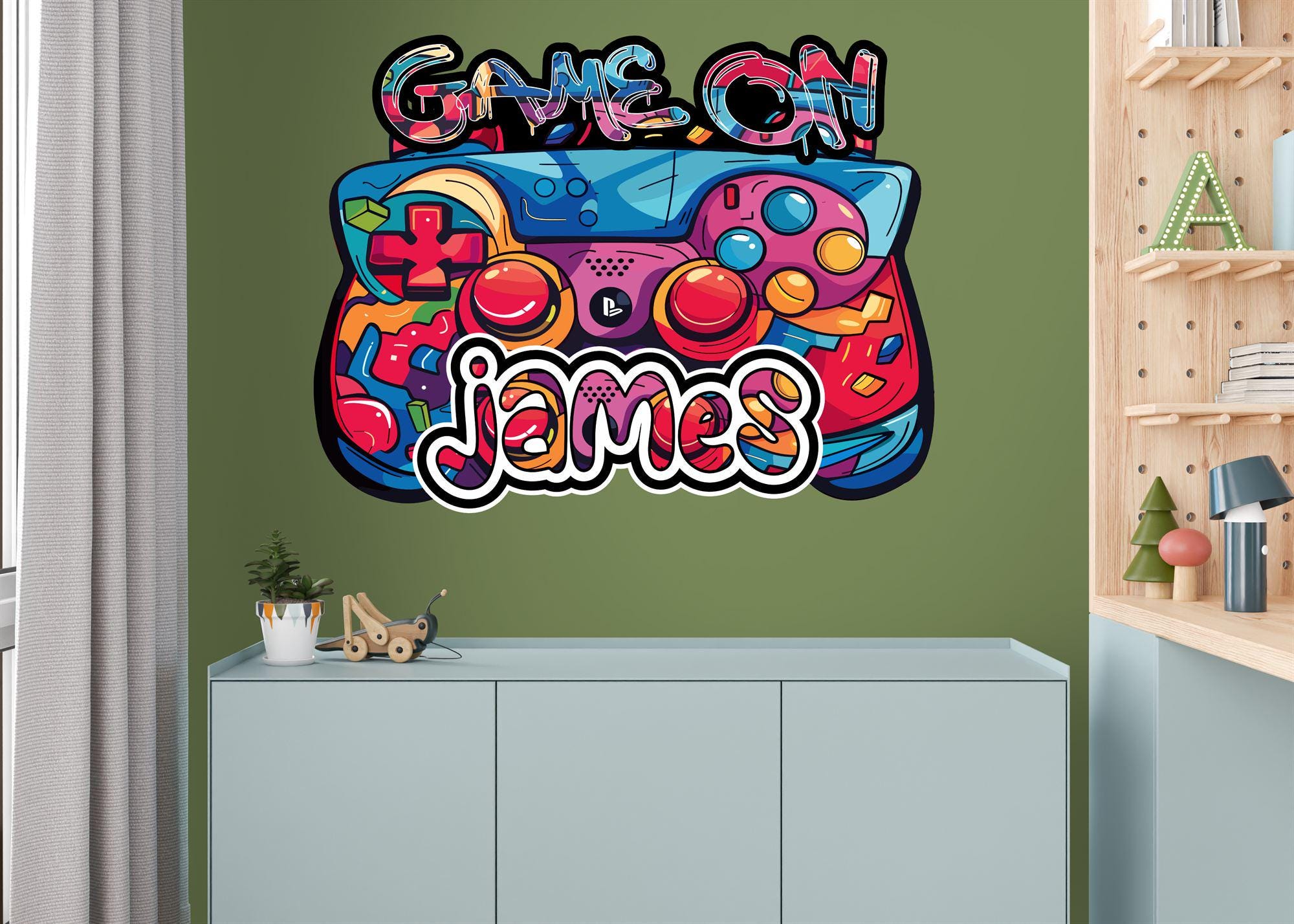 Custom Personalised Name Wall Sticker Wallpaper, Decal - Etsy