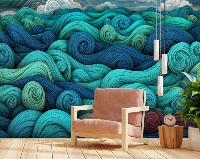 Seamless playful hand-drawn colourful Gift for Kids' Room Home Decor Easy-Install Wall Mural Wallpaper Peel and Stick Modern Art Washable