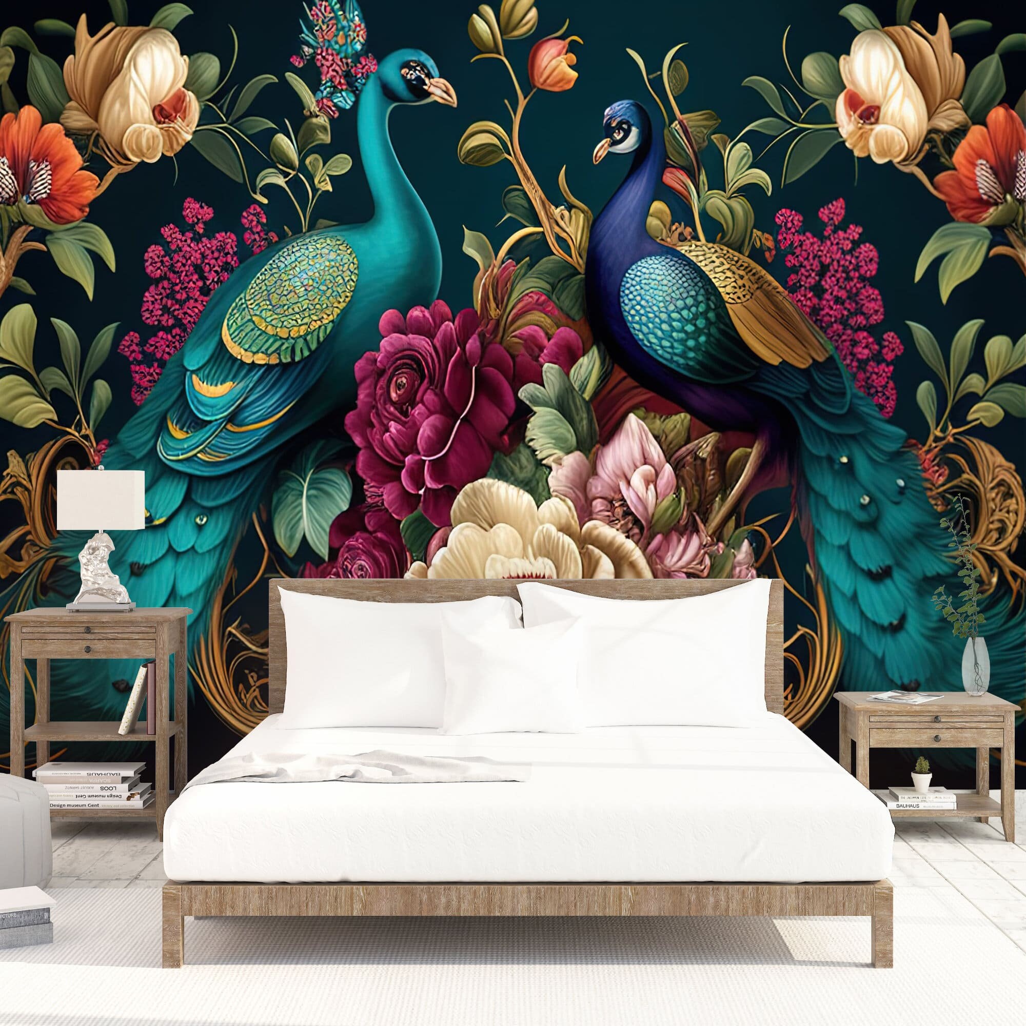 Peacock Wallpaper Peel And Sticknull