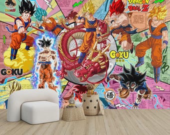 Anime Manga Collage Wallpaper Crossover, Comics Wall Mural