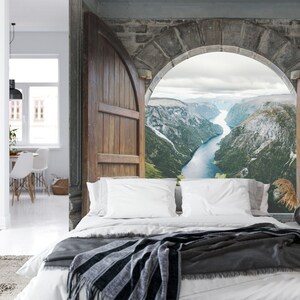 3D Chalet Indoor 10802 Beth Sheridan Door Mural