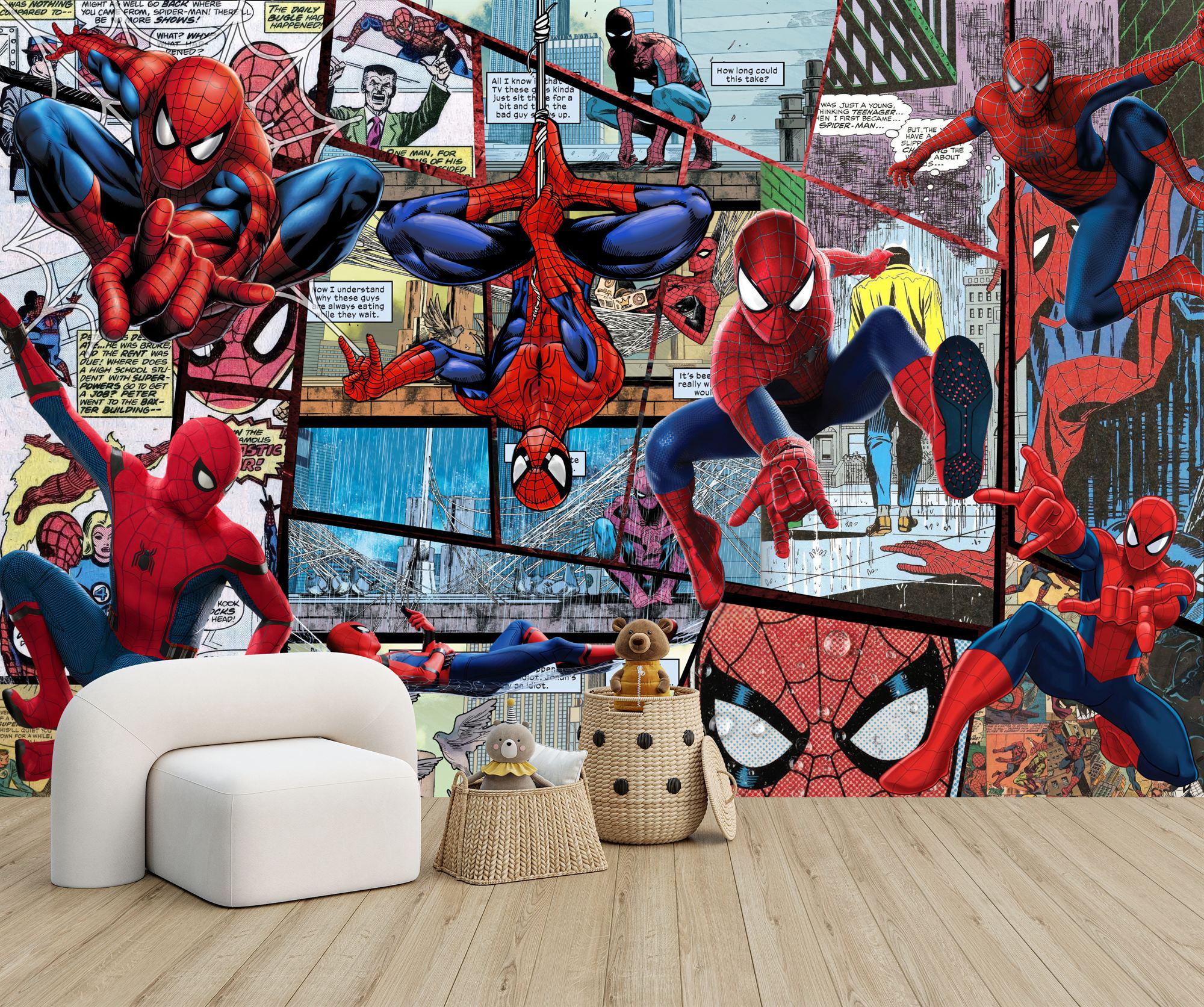 Superhero Comic Wallpaper Mural, Kids Room Decor, Peel and Stick - Etsy