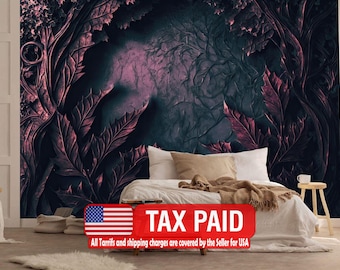 Medieval Texture Mural, Vintage Style Wallpaper, Peel and Stick Wall Decal