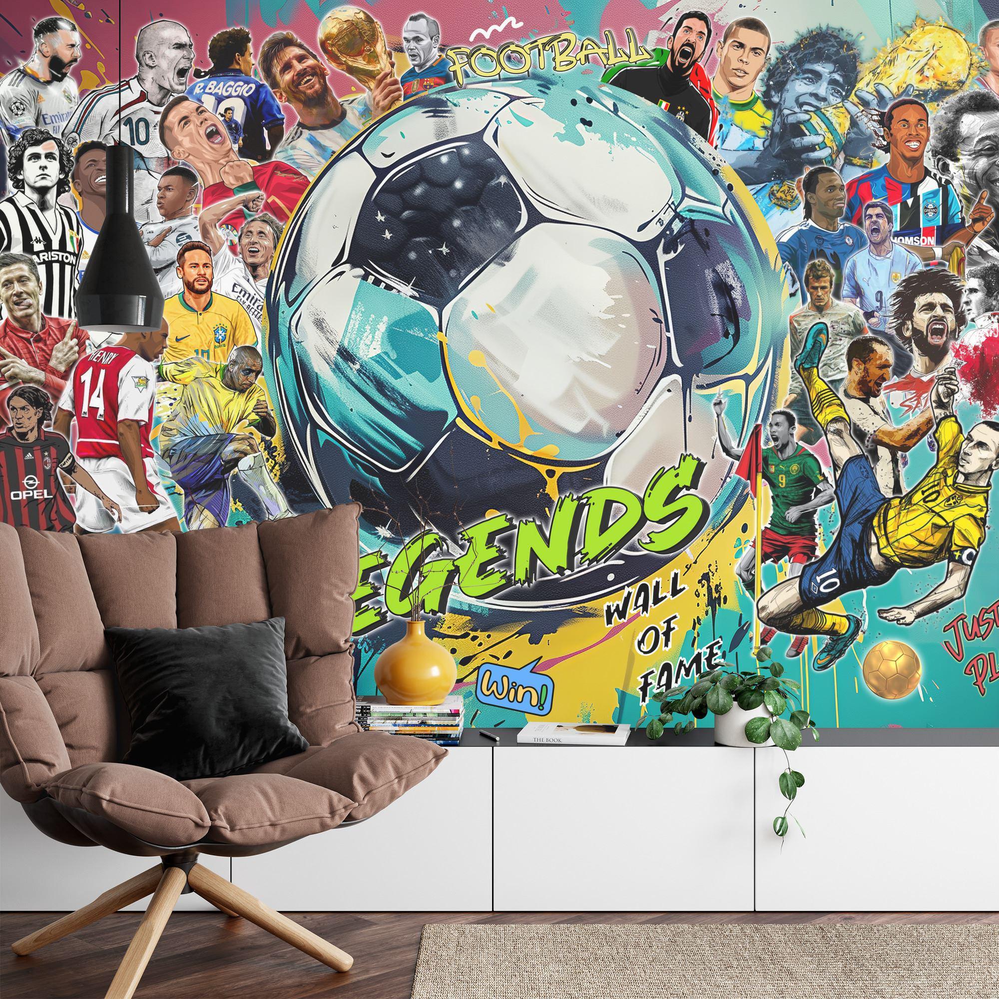 Rotherham Football Stadium 3D Wall Sticker - Large Vinyl Mural For Bedroom Or Man Cave | UK Made