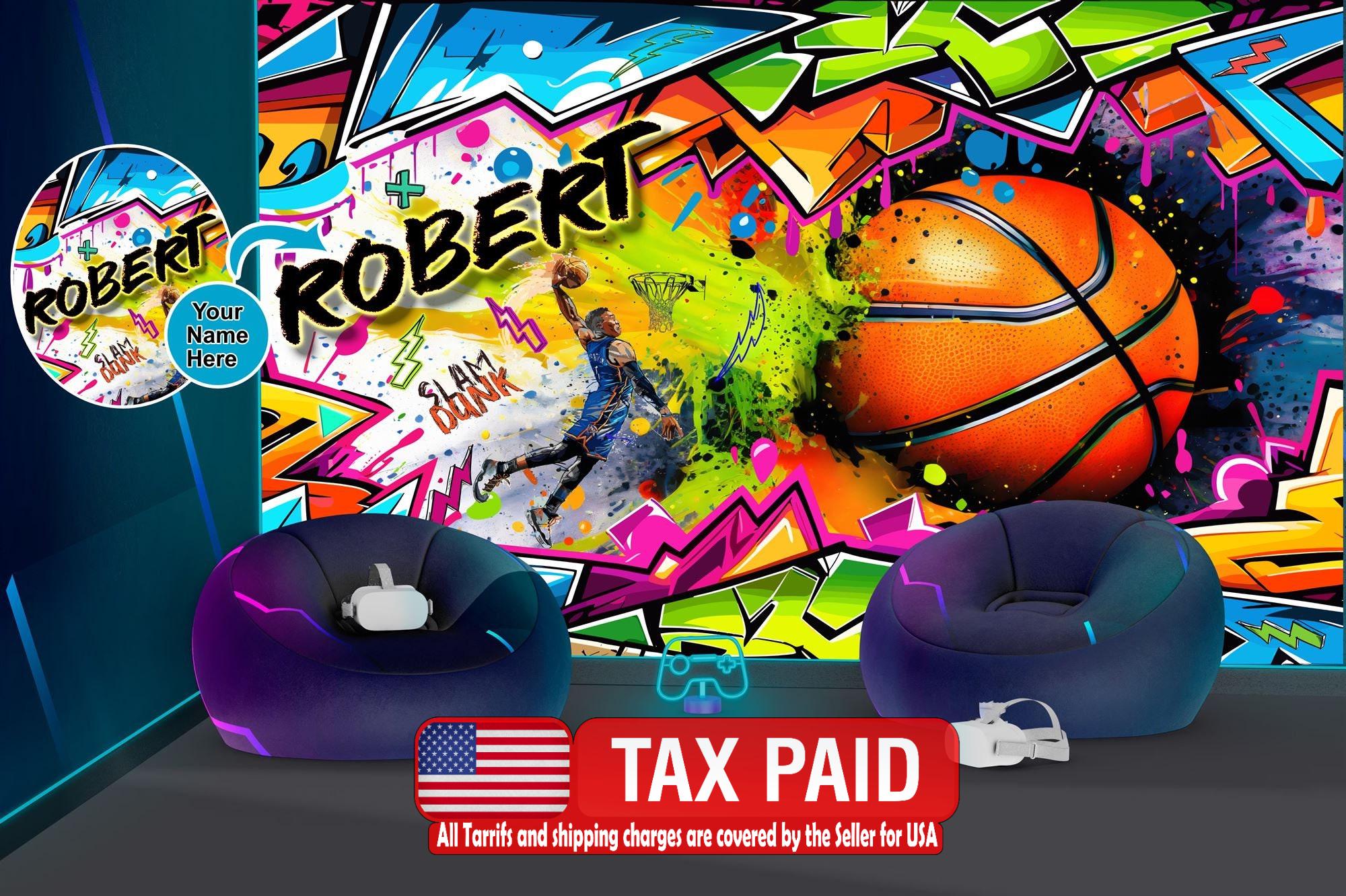 BUMBER Panneaux de Basket-Ball Murals Los Angeles 80 x 58cm et Phoenix