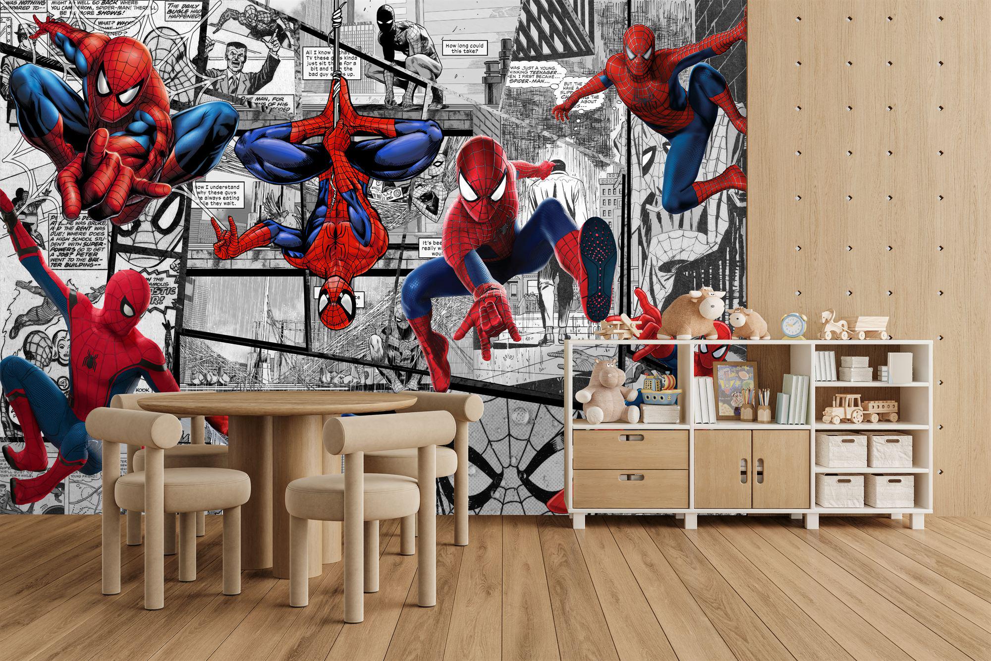 Superhero Comic Wallpaper Mural, Kids Room Decor, Peel and Stick - Etsy