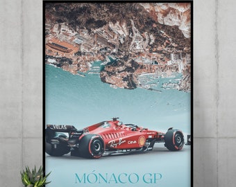 Charles Leclerc Poster Formula 1 Wall Art Chales Leclerc Sim Racing Decor F1 Poster Charles Leclerc Fan Decor F1 Wall Art Active