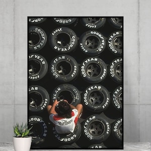 Ayrton Senna Poster Formula 1 Wall Art Ayrton Senna Sim Racing Decor F1 Poster Ayrton Senna Fan Decor F1 Wall Art