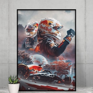 Max Verstappen Poster Formula 1 Wall Art Max Verstappen Sim Racing Decor F1 Poster Max Vestappen Fan Decor F1 Wall Art