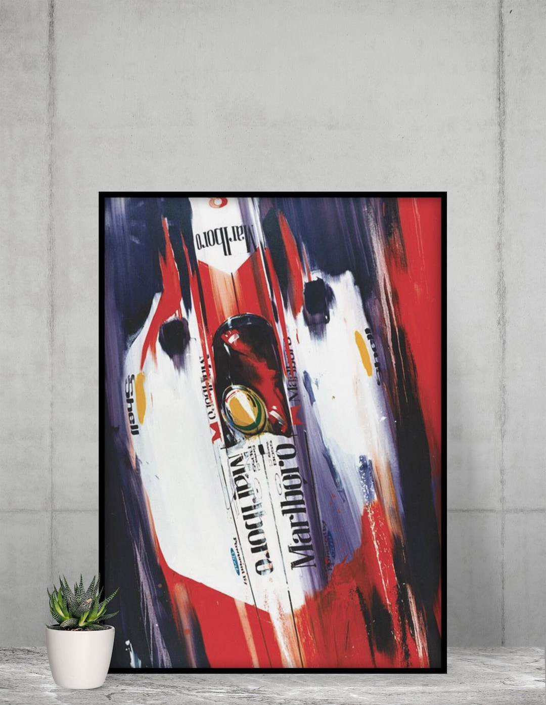 Ayrton Senna Poster Formula 1 Wall Art Ayrton Senna Sim Racing Decor F1