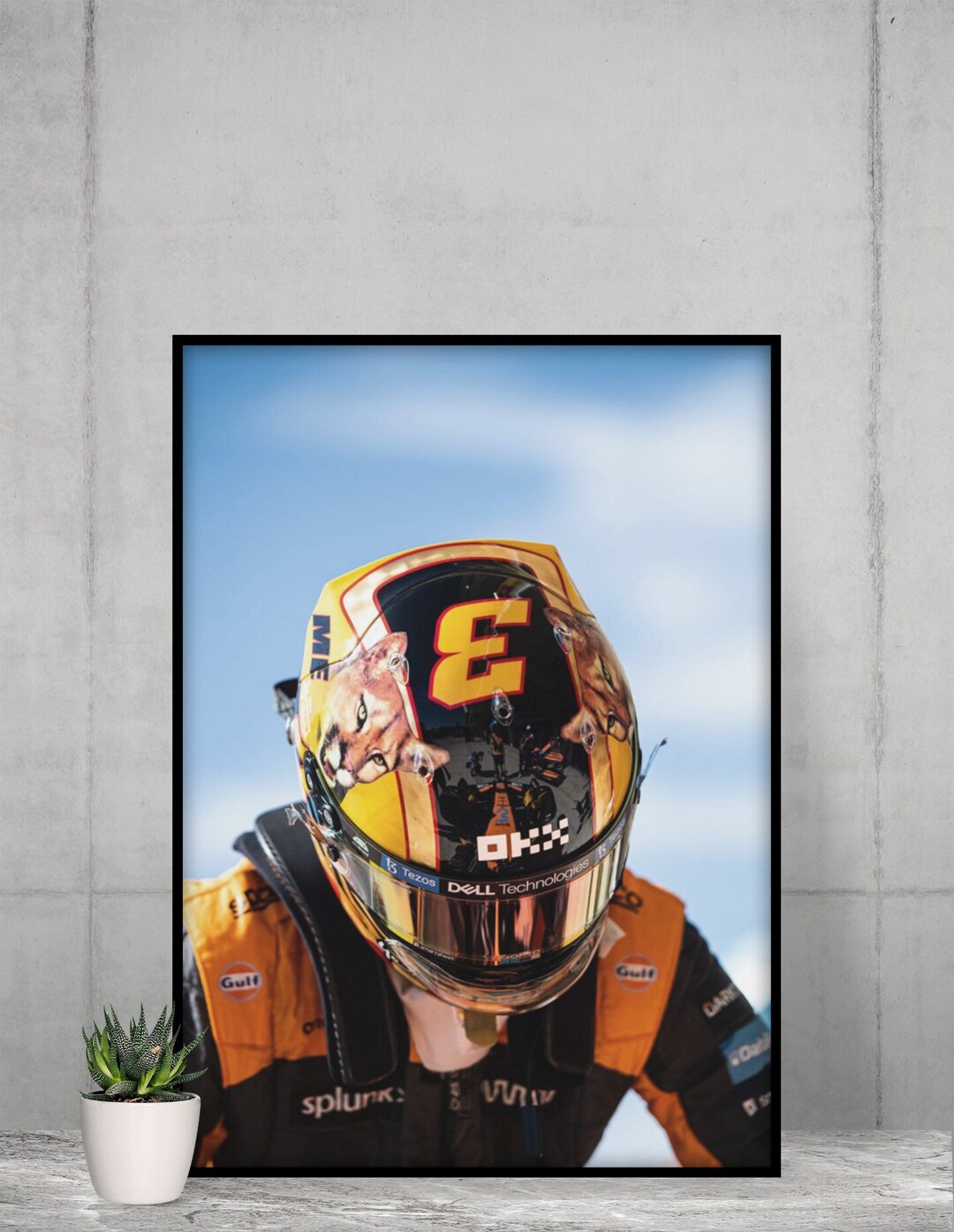 Daniel Ricciardo Poster Formula 1 Wall Art Daniel Ricciardo Sim Racing