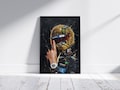 Lando Norris 2025 World Champion Art | The Gold Helmet Poster | Formula 1 Championship Gift | Silencing the Doubters | Impasto F1 Wall Art product logo