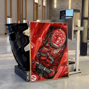 Michael Schumacher Poster | Ferrari F1 Kunst | Formel 1