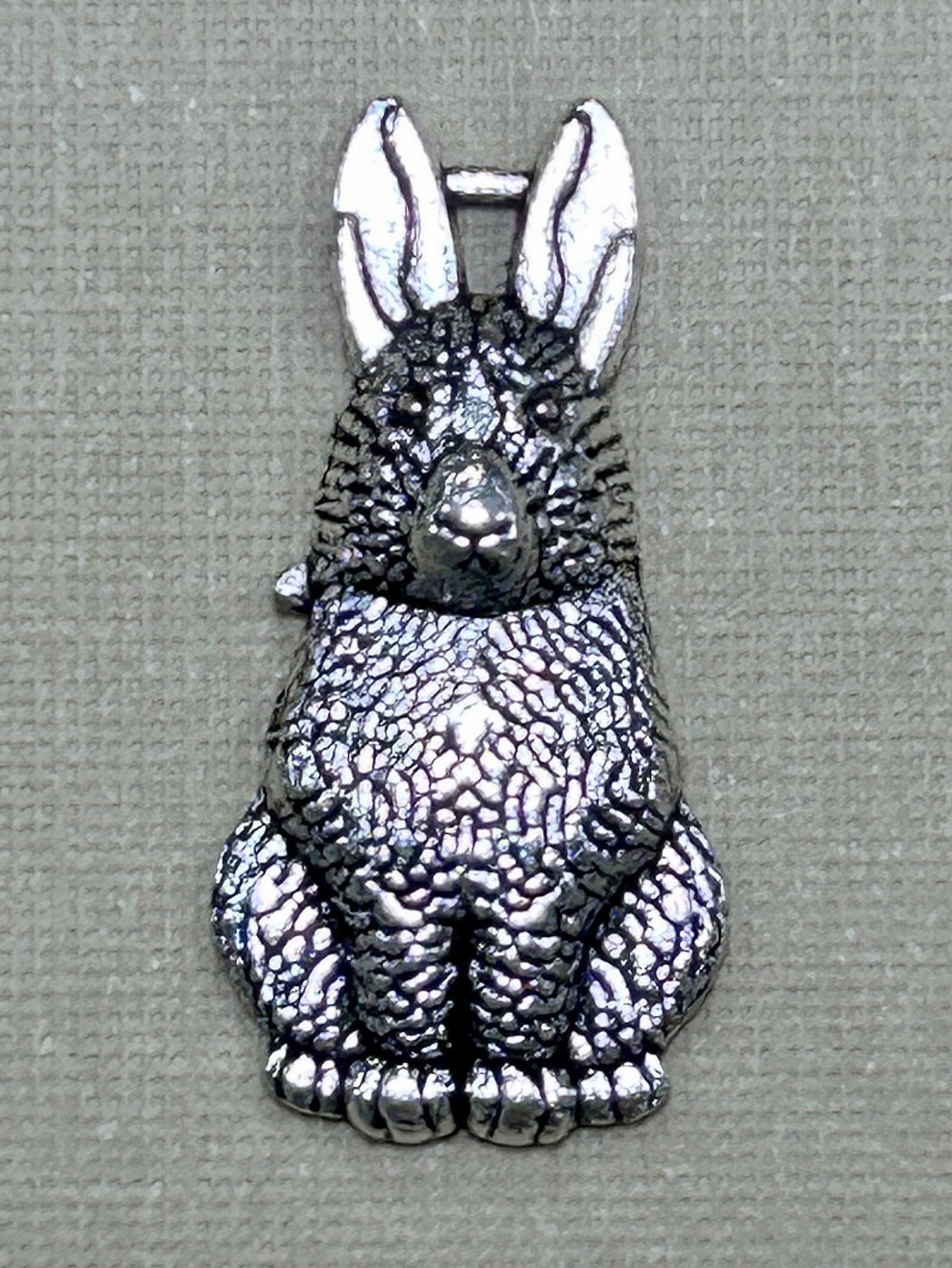 Large Bunny Rabbit Charm Pendants! Antique Silver Finish! 5 Pieces! - Etsy