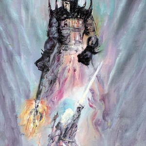 Original Silmarillion Oil Painting by Naci Caba, Home & Office Decoration