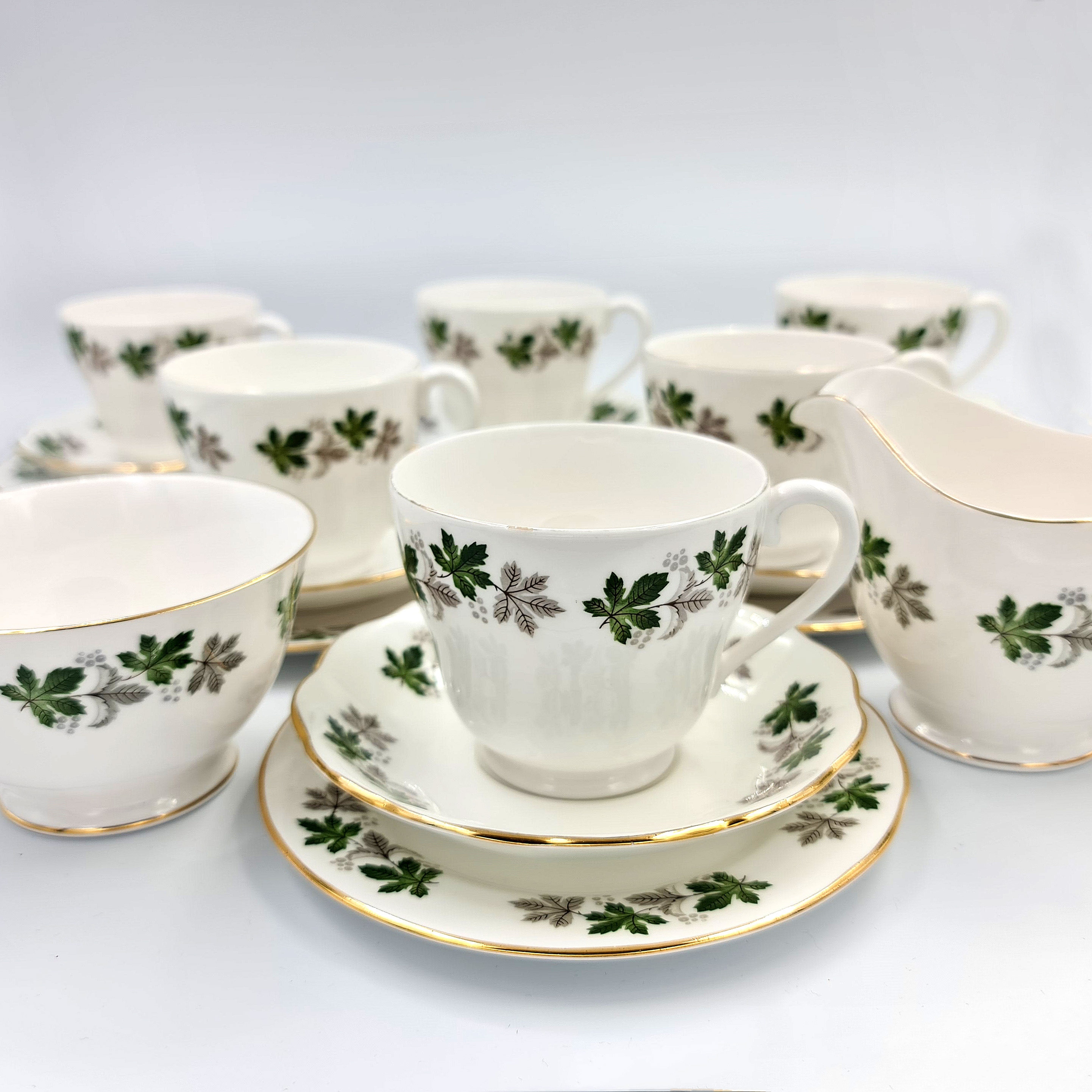 Vintage Gainsborough Bone China Tea Set With Milk Jug and Sugar Bowl ...