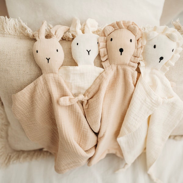 Couette animal personnalisée | Douillette lapin | Couette Lion | Couette Étoile| Nouveau cadeau pour bébé | Cadeau neutre pour bébé