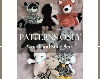 Woodland Snugglers Crochet PATTERN ONLY Mega Pack 8-in-1