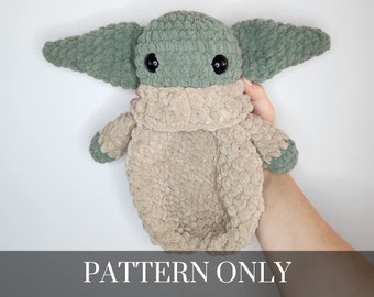 Green Alien Snuggler PATTERN ONLY