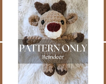 Reindeer Crochet PATTERN ONLY