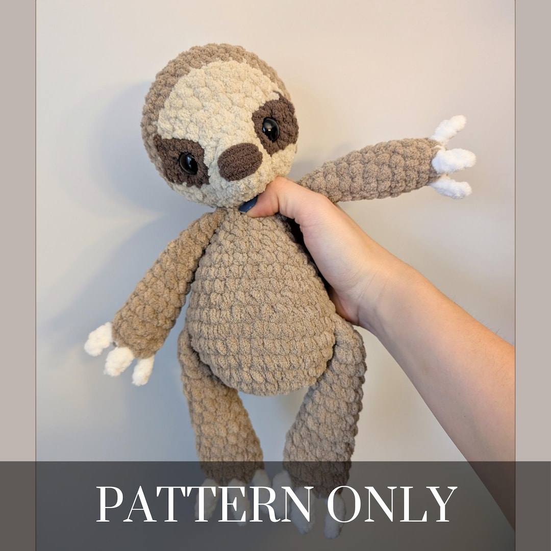 Crochet Sloth Pattern – DIY Amigurumi Plush Fundraiser - Etsy