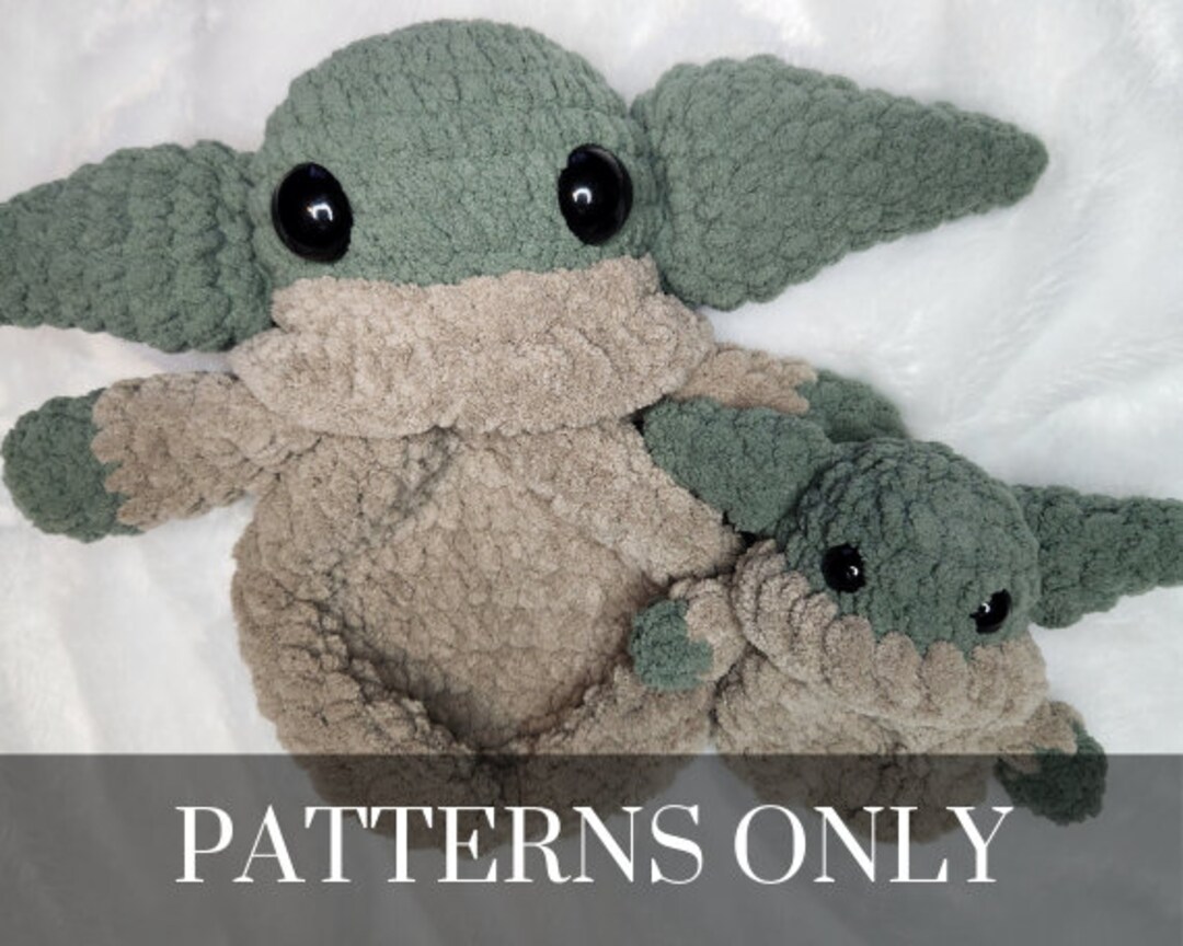 Green Alien Snuggler BUNDLE PATTERNS ONLY - Etsy