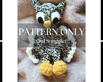 Owl Snuggler Crochet PATTERN ONLY