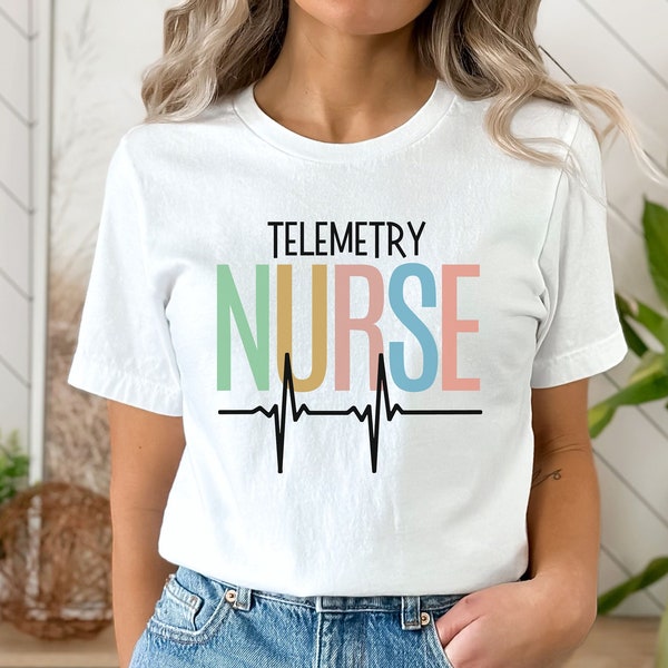 Telemetry nurse shirt, Telemetry Nurse, Gift for Nurse, Nurse shirt, Telemetry Tech shirt, Cardiology Shirt, Telemetry Tech Registered Nurse