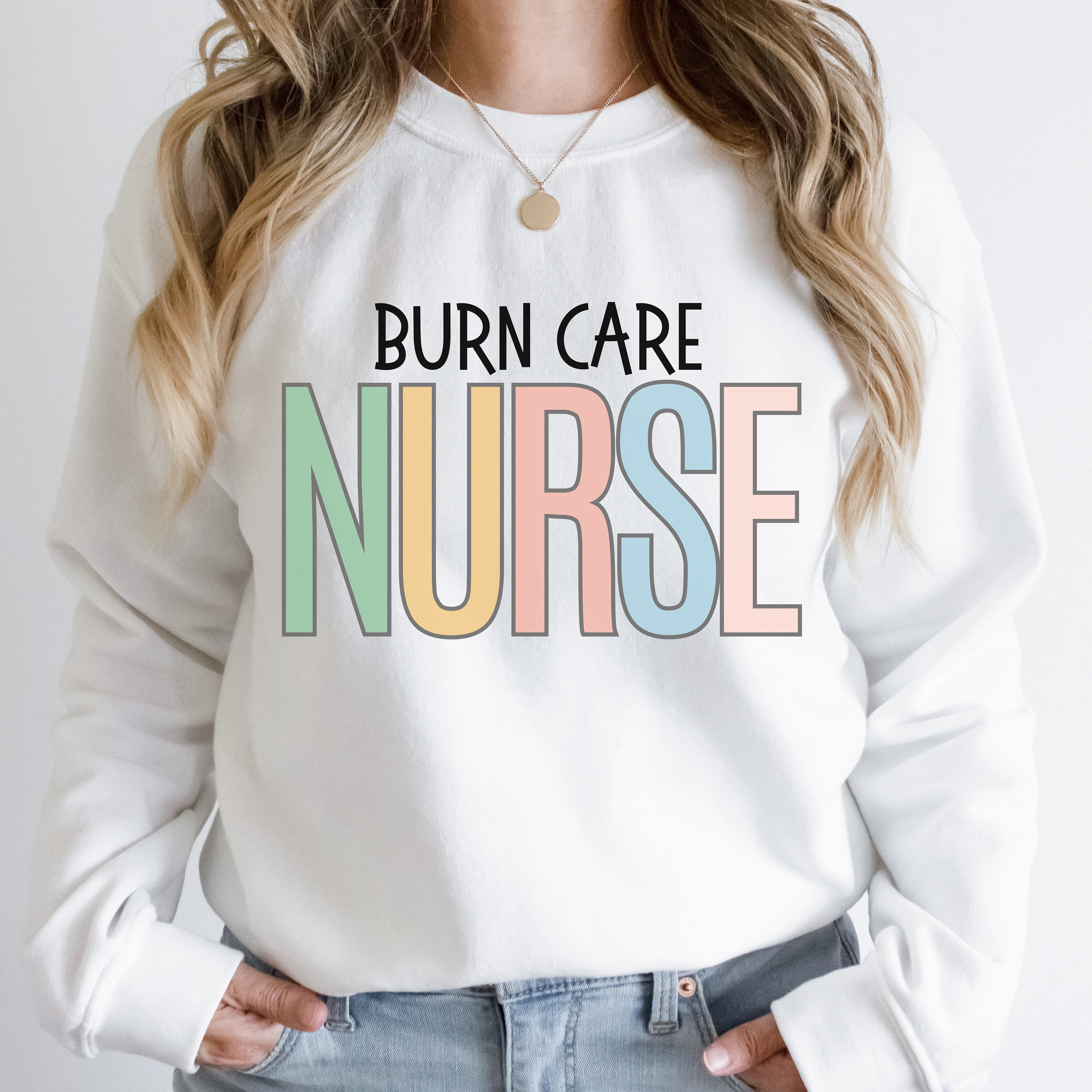 Burn Care Nurse Sweatshirt Burn Care Nurse Nurse Sweatshirt Etsy