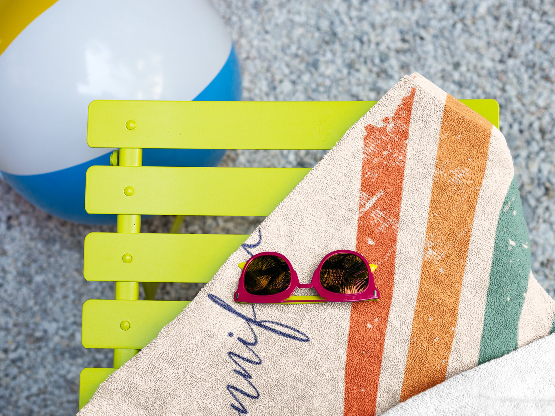 Retro Design Beach Towel Custom Beach Towel Custom Name Etsy