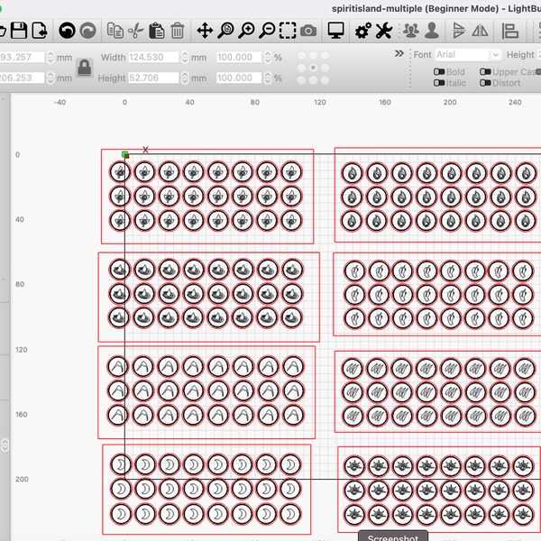 Lasercutter File for Spirit Island Tokens - Digital Download