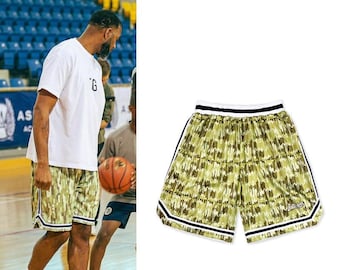 Abstract Print (Camo) Basketball Shorts Athletic Quick Dry Workout Training Mesh Short Pants with Pockets Gifts for Men