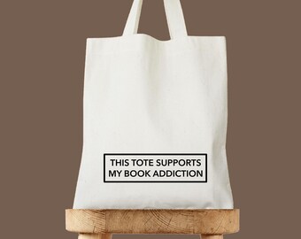 Borsa divertente per amanti dei libri, borsa regalo per amanti dei libri, regalo per topi di biblioteca, borsa per amanti dei libri, borsa per biblioteca, regalo per lettori, merchandising Booktok per lei