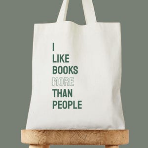 Bolsa de ombro I Love Books, Mochila para livros, Mochila de volta às aulas, Mochila de presente, Presente para leitor ávido, Bolsa para a escola, Presente para amante de livros, Presente para amantes de livros