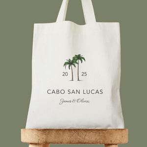 Bolsa de mano con diseño de palmera para bodas, regalo de boda en un destino tropical, recuerdo de despedida de soltera en la playa, bolsa personalizada para la fiesta nupcial, bolsa de mano para eventos de verano.