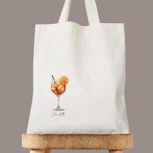 Aperol Spritz Name Tote Bag Beach, Aperol Bachelorette Party, Bridesmaids Gift, Aperol Spritz Party, Bachelorette Gift Bag Bridal Shower