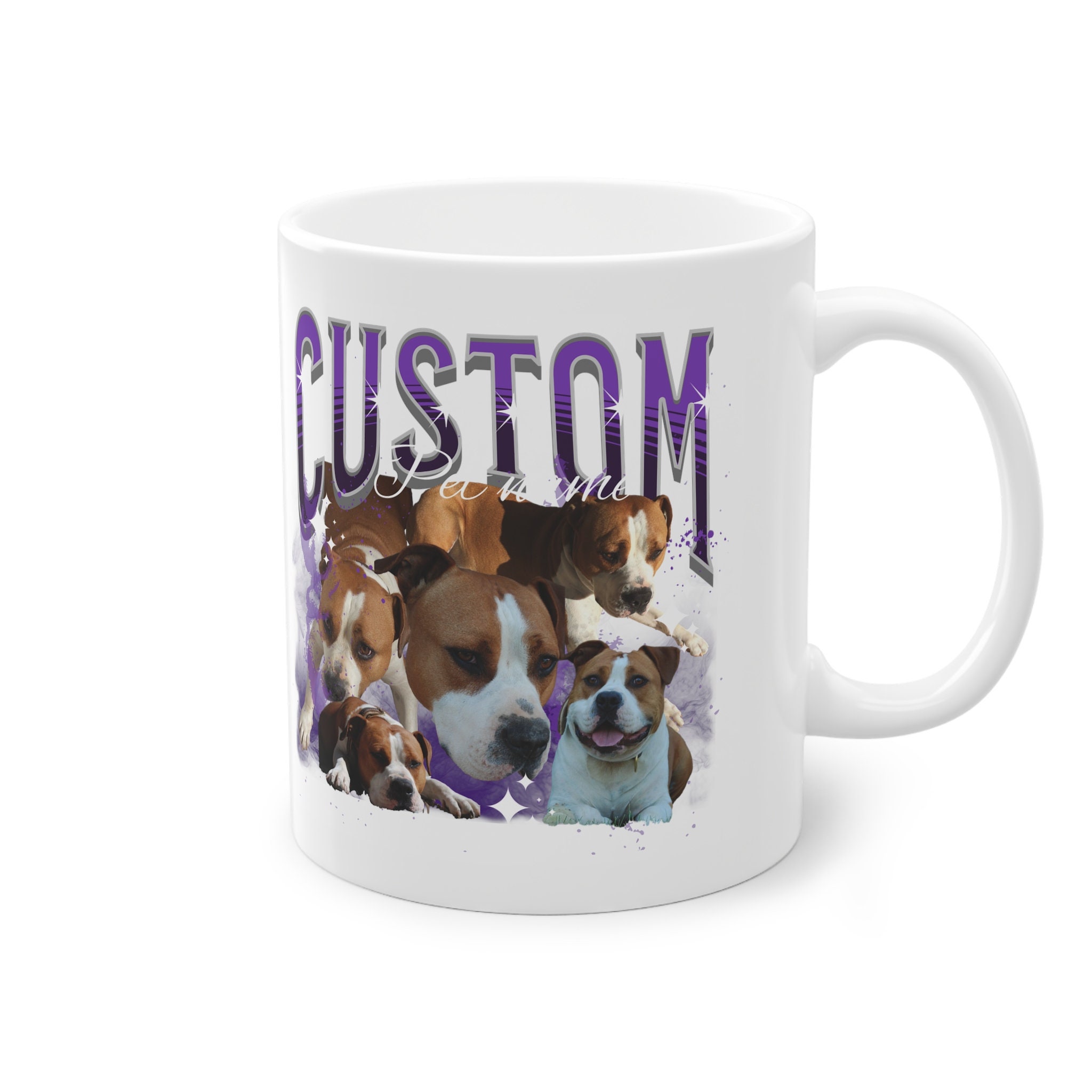 Custom your 90's Pets Bootleg Coffee Mug Vintage Photo Cup