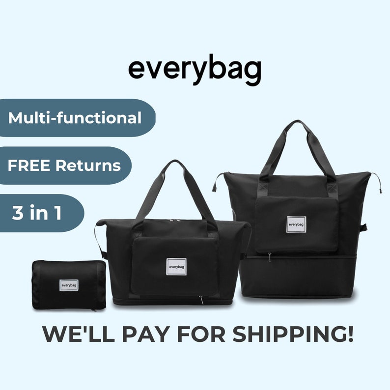 3 in 1 Travel Bag Durable, Water-Resistant, Lightweight BRAND NEW, Get Yours While You Can image 2