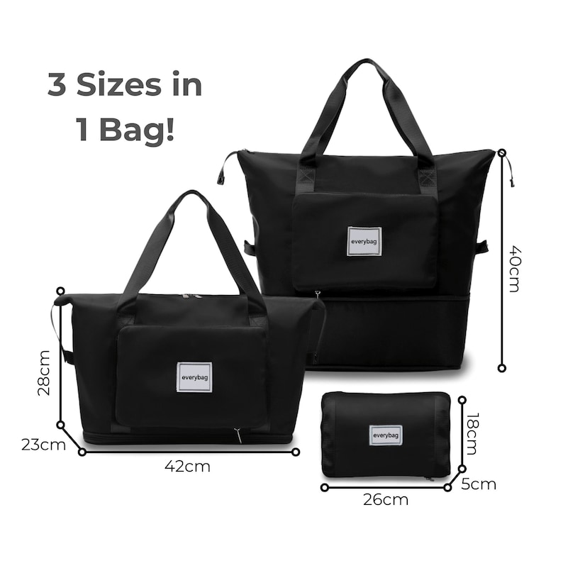 3 in 1 Travel Bag Durable, Water-Resistant, Lightweight BRAND NEW, Get Yours While You Can Black