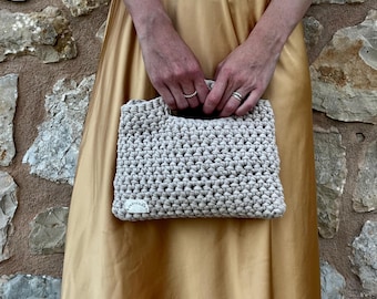 AENNI_Mini // Bolso pequeño de crochet // Bolso pequeño de mano // Bolso de crochet hecho a mano // Bolso con asa